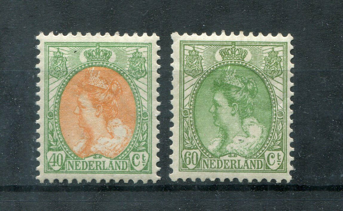 6816) Niederlande 1920 - Mi.nr. 97 - 98 * Wilhelmina 120.-€